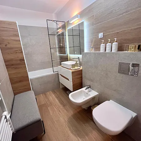 Flh View Elegance - Balcony, Free Parking, Bathtub & Ac Near Coresi Mall Braşov