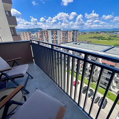 Flh View Elegance - Balcony, Free Parking, Bathtub & Ac Near Coresi Mall * Braşov