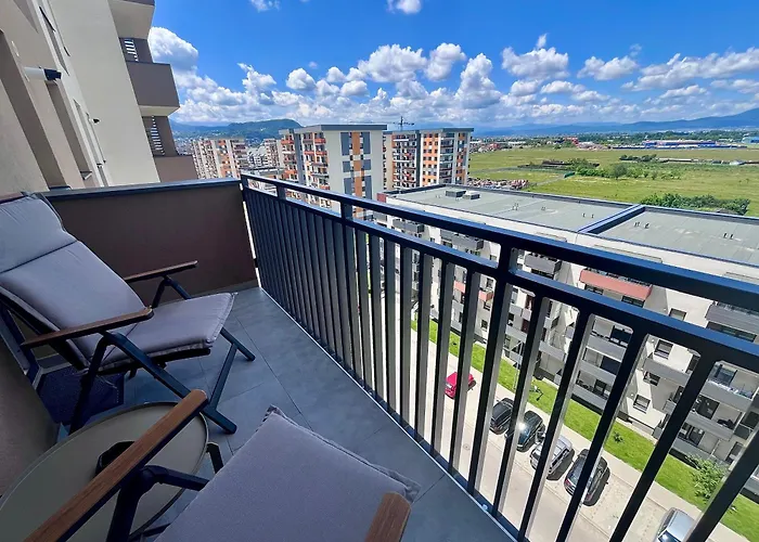 Flh View Elegance - Balcony, Free Parking, Bathtub & Ac Near Coresi Mall * Brasov