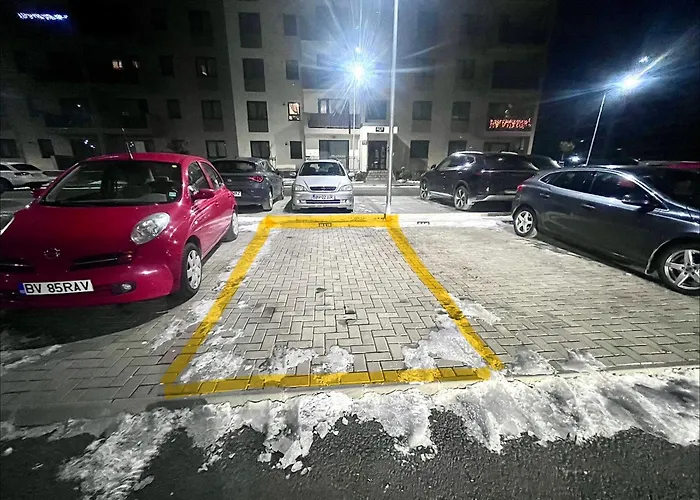 Apartment Flh View Elegance - Balcony, Free Parking, Bathtub & Ac Near Coresi Mall *